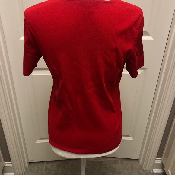 Beautiful Escada red sweater with subtle detail - Picture 3 of 5